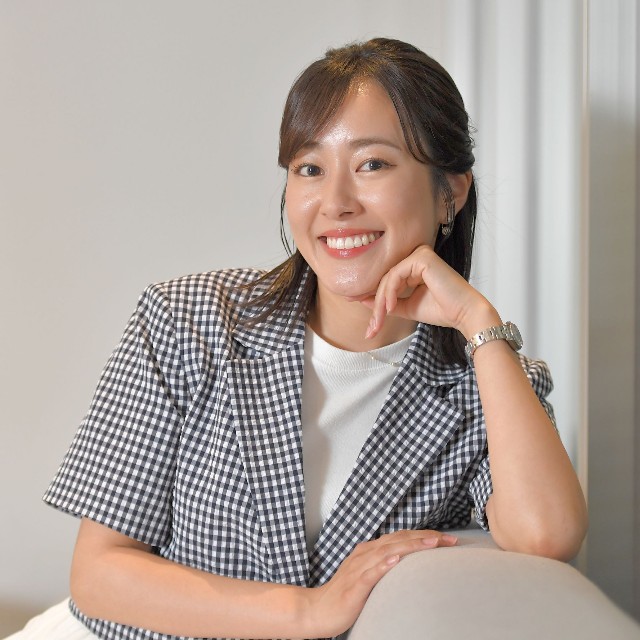 前田春香アナウンサー（撮影・出月俊成）