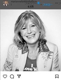 マリアンヌ・フェイスフルさんのインスタグラム＠mariannefaithfullofficialより