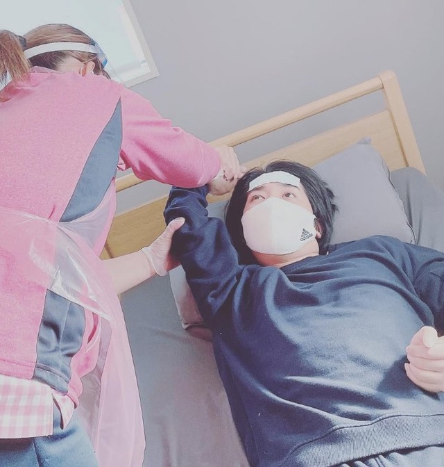 歩けるようになりたいと、自宅でのリハビリもより頑張るように