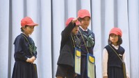 城乾小学校で開かれた「ワールドフェスタ」