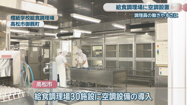 檀紙学校給食調理場　高松市御厩町