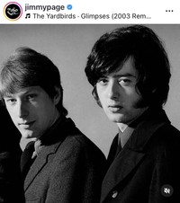 クリス・ドレヤ（左）とジミー・ペイジ（ジミー・ペイジのインスタグラム＠jimmypageより）