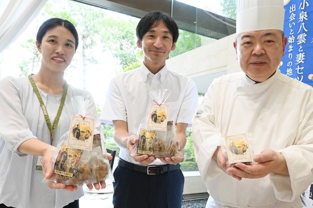 小泉八雲の好物とされる焼き菓子のプラム・プディング＝島根県松江市殿町、ホテル・サンラポーむらくも