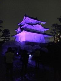 艮櫓ライトアップのイメージ（提供　高松市）