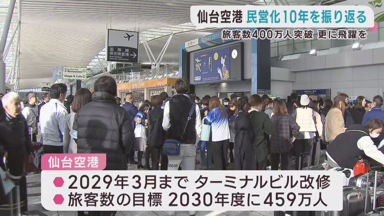 民営化１０周年　仙台空港の歩み