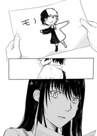 【漫画】『色彩が分からない私だけに見える友人』33（宙埜つきさん提供）