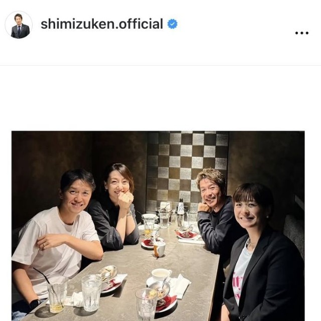 清水健アナウンサーのインスタグラム＠shimizuken.officialより