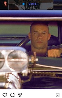 ヴィン・ディーゼルのインスタグラム＠vindieselより