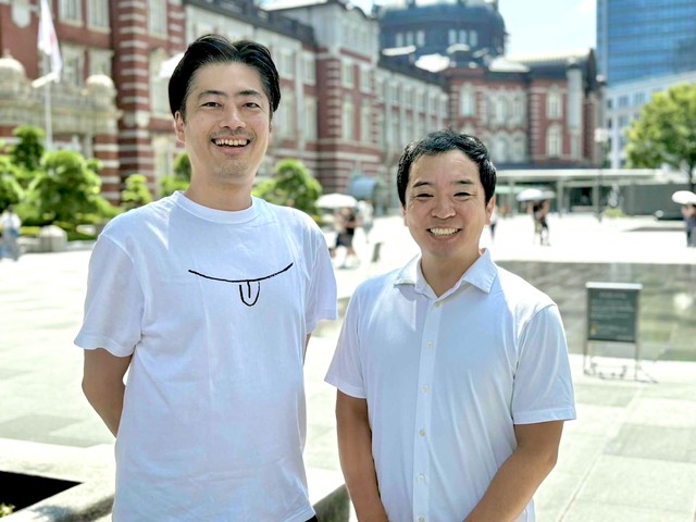 プロジェクト発起人の小国士朗さん（左）と映画プロデューサーの堀之内礼二郎さん（右）。2人はNHK時代に同期だった