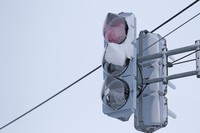 雪が着いたLED信号機(kelly marken/stock.adobe.com)