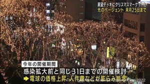 ＳＥＮＤＡＩ光のページェント１２月９日から２５日まで　展望デッキにクリスマスマーケットも