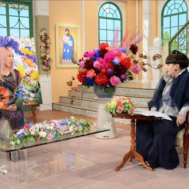 「徹子の部屋」 （右から） 黒柳徹子、蜷川実花＝テレビ朝日提供