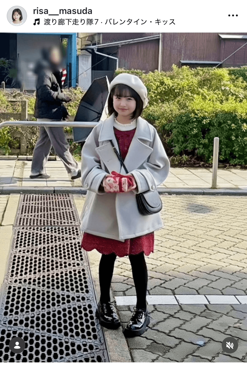 「『Idol Valentine Fes 2026』に増田セイント梨沙役として出演いたしました」（増田梨沙 (@risa__masuda)さんのインスタグラムより）