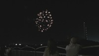 丸亀市で打ち上げられた花火　3日夜