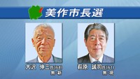 岡山・美作市長選が告示　新人と現職の一騎打ちに