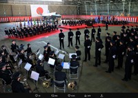 式典でのF-35A＝航空自衛隊小松基地のX(旧ツイッター)＠jasdfKomatsuより