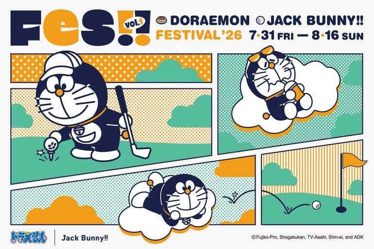 ゴルフを楽しむドラえもんが可愛い！【ジャックバニー】新作に