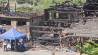 火事があった住宅　岡山・北区 5日午前10時ごろ