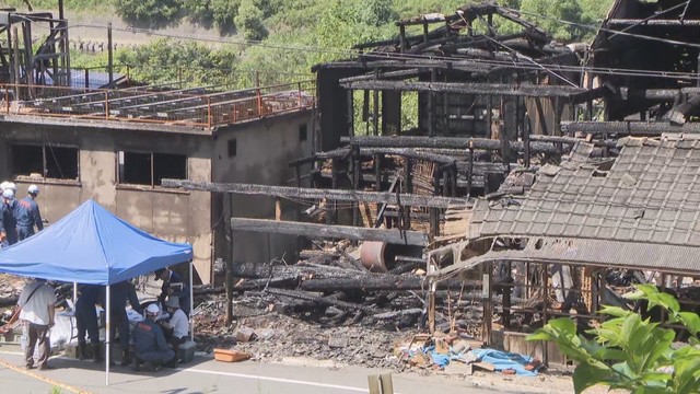 火事があった住宅　岡山・北区 5日午前10時ごろ