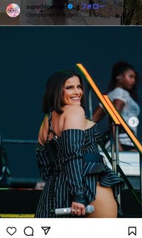 スーパーブルームで“最後”のパフォーマンスを披露したネリー・ファータド＝スーパーブルームのインスタグラム＠superbloomdeより