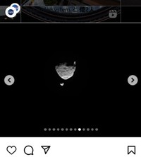 火星の衛星「フォボス」＝NASAのインスタグラム＠nasaより