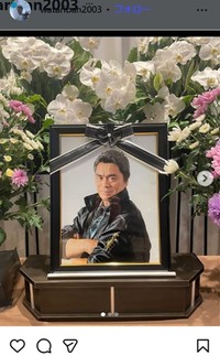 大葉健二さんの遺影＝渡洋史のインスタグラム＠watariban2003より