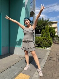 53キロを公表した阿波みなみさん。お団子ヘアが可愛い♡（阿波みなみ公式Xより）