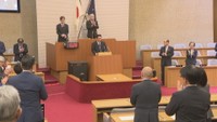 議場閉場式 岡山市議会