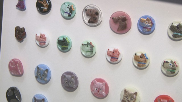 ときめくアンティークボタン　赤磐市在住の工芸家が収集した8000点以上を展示　岡山県立美術館