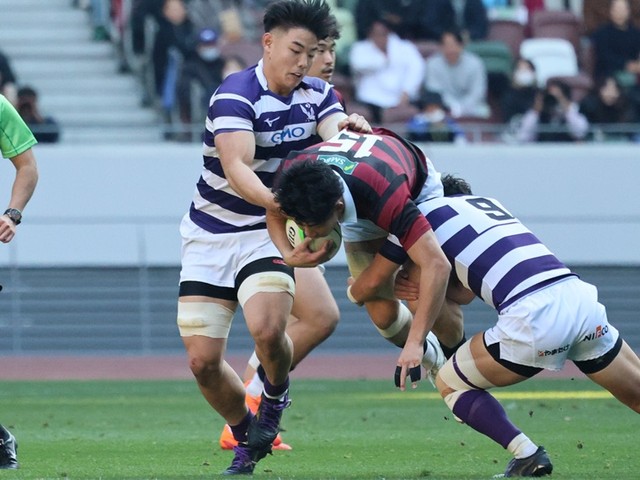 ラグビー - 明治大・最上太尊 早明戦の流れを決める2トライ 王者を