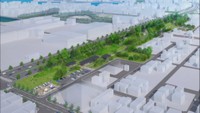 整備する坂出緩衝緑地　完成イメージ（坂出市提供）