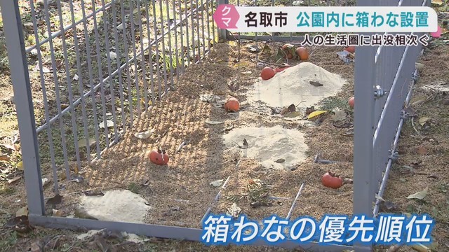 クマ出没が相次ぐ　宮城・名取市の公園に箱わな　仙台・瑞鳳殿は一部エリアを閉鎖