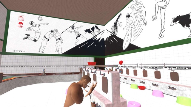 「銭湯のススメ。」をバーチャル店内に再現し入浴体験可（提供：HIKKY）