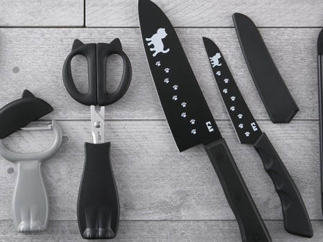 猫型のキッチン用具、かわいいだけでなく、機能も充実　