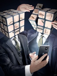 「うまく笑えない」　共感が求められる中、どんな顔をしたらいいのか分からない…。 ※空蝉らりさん提供