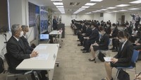 岡山・両備グループの入社式　186人の新入社員に代表が「たくましい社会人になってほしい」とメッセージ