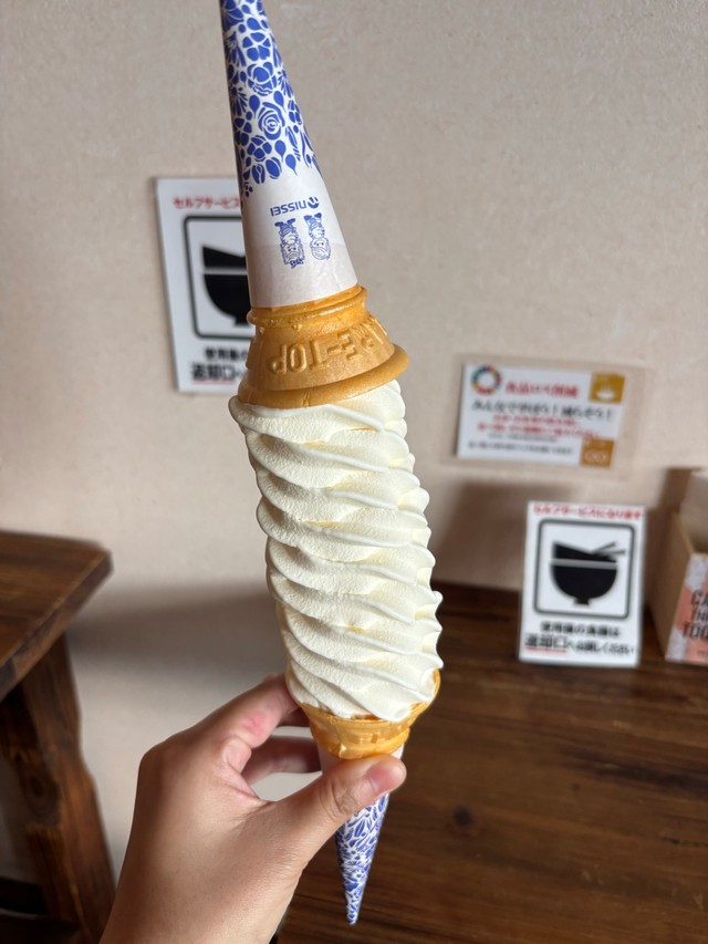 道の駅で普通のソフトクリームを注文したら…（画像提供：continuation716さん）