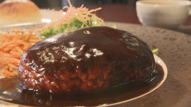 オリーブ豚のこだわりハンバーグとボリューム満点の大きなハンバーグ　岡山・香川【ほっとマルシェ】