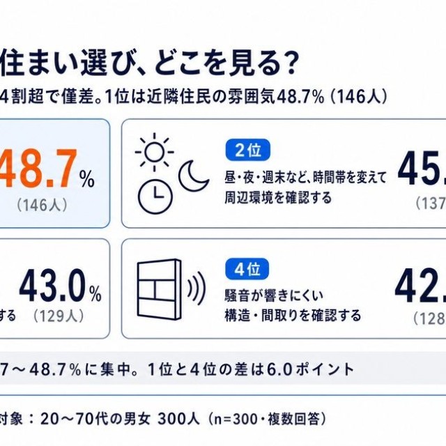 住まい選びではどこを見るか