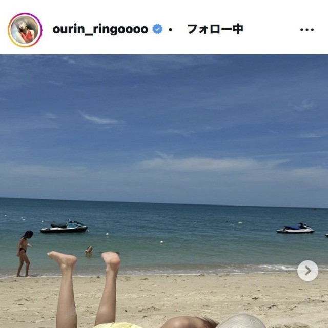 王林のインスタグラム＠ourin_ringooooより