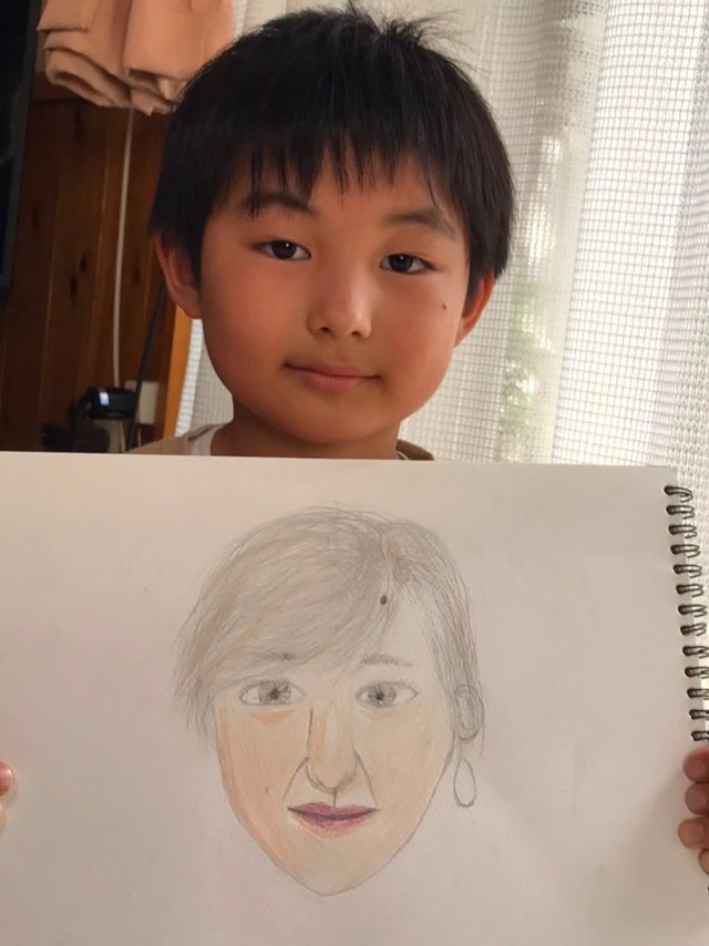 こちらは小学2年の時の作品（久保桂奈さん提供）