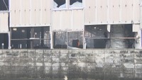 火事があった製紙工場　三豊市山本町