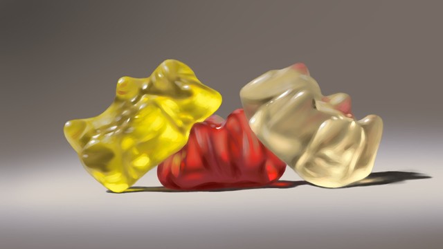 一瞬見ただけではイラストとは分からない程の透明感と立体感（提供：Naoya Ohtaniさん）