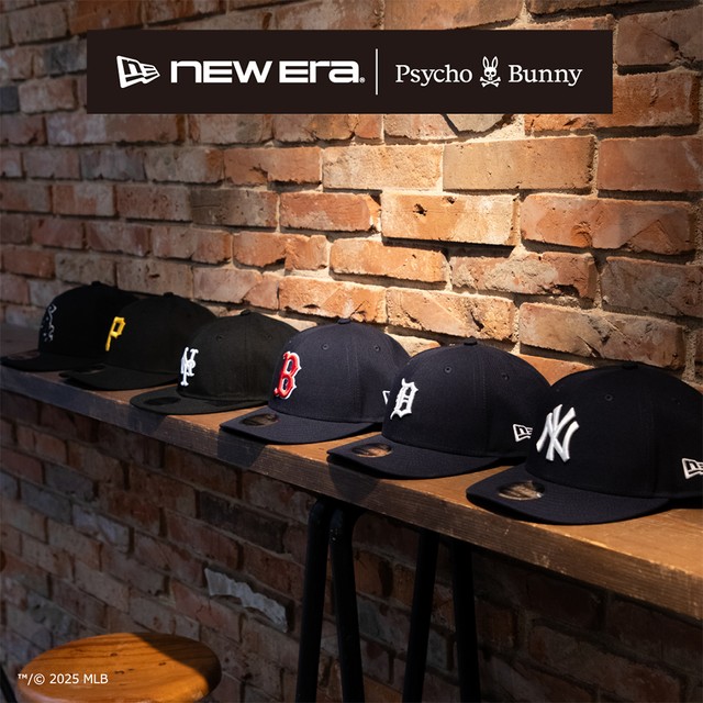 「Psycho Bunny」より<br>「NEW ERA®」とのコラボレーションによる<br>“MLB Exclusive Collection”を発売。