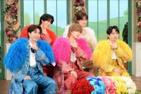 「徹子の部屋」  黒柳徹子(右)、M!LK＝テレビ朝日提供