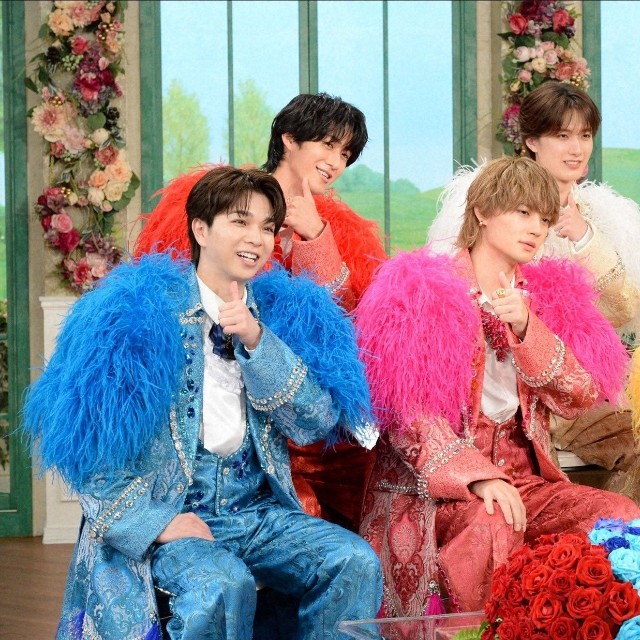 「徹子の部屋」  黒柳徹子(右)、M!LK＝テレビ朝日提供