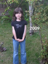 2009年 スポーティーなファッションで活発な印象／ハナさん（@hana_mrh23）提供