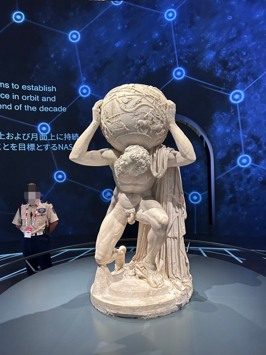 国宝級の展示のなかでも、注目度が高い『ファルネーゼのアトラス』（提供：シャントの医ンフルエンサーさん）