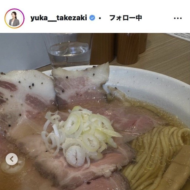 竹崎由佳アナウンサーのインスタグラム＠yuka__takezakiからから