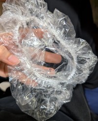 こう見るともうシャワーキャップにしか見えない（提供：ワイルド嫁はん（道産子𓆡）さん）